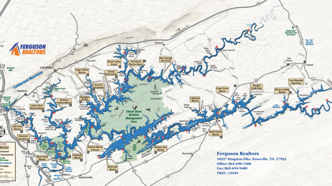 Norris Lake Map